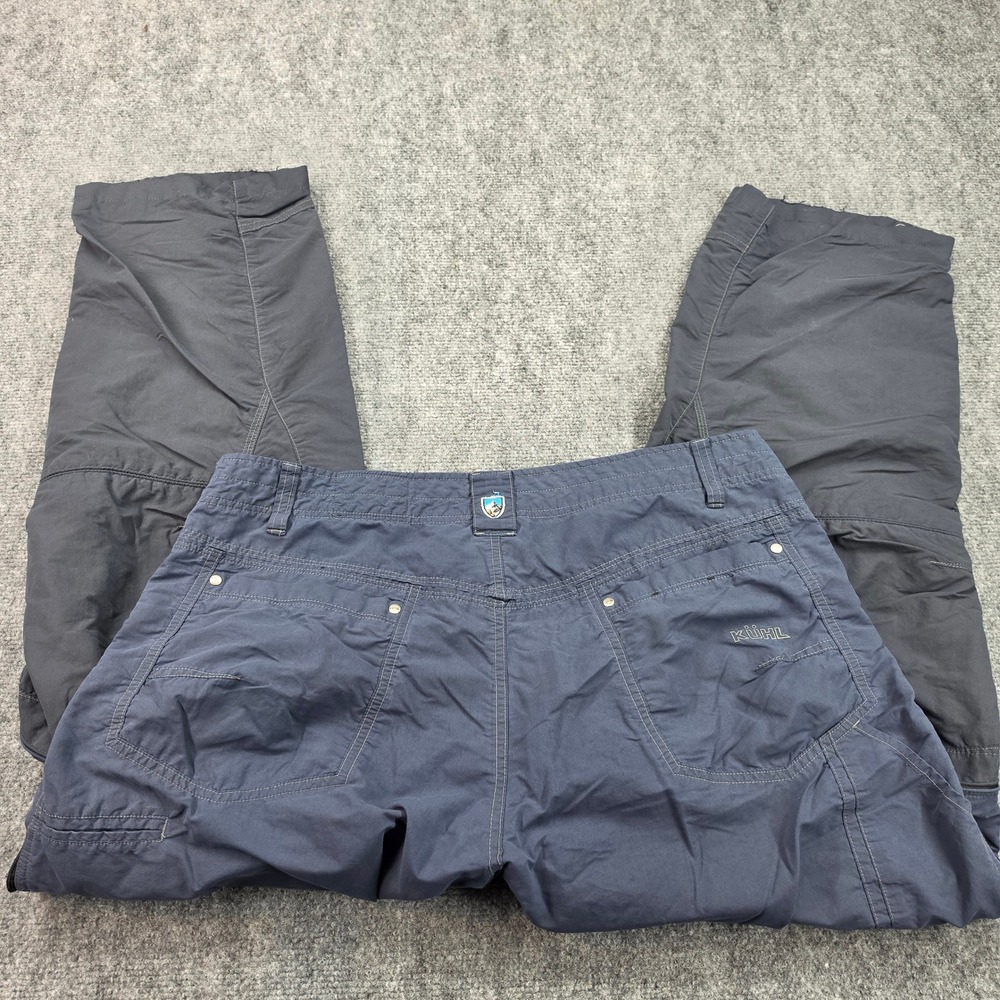 Kuhl Liberator Convertible Stealth Pants Mens 38x30 Navy Blue Hiking Cargo Zip - Picture 5 of 10